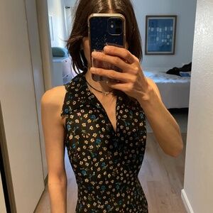 SOLD- Y2K floral sleeveless maxi dress